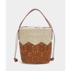 かごバッグ カゴバッグ 「 ROBERTA GANDOLFI 」イタリア製 カーフスキンコンビ2WAYかごバッグ