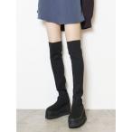 ブーツ ニーハイソックブーツ レディース