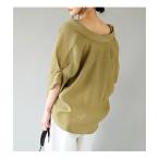 ブラウス シャツ 2WAY タックネックブラウス レディース