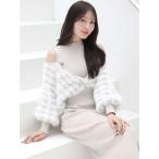 ワンピース 2WAYジャガードカーデドッキングニットワンピース