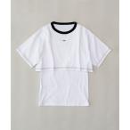 tシャツ Tシャツ レディース Layered Short T-Shirts/レイヤードショートTシャツ「MAISON SPECIAL/メゾンスペシャ