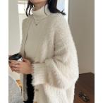 カーディガン ふわモテあざと/フェザーロングカーディガン レディース