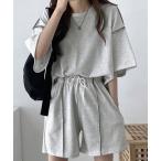 セットアップ セットアップ Tシャツ&ショートパンツ 2点セット レディース