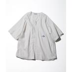 シャツ CAHLUMN/カウラム Brushed Poplin Baseball Shirt/ブラッシュド ポプリン ベースボールシャツ メンズ