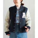 スタジャン ロゴ刺繍入リ　スタジャン レディース