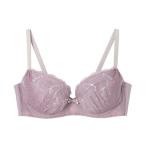 ブラジャー AMPHI「脇すっきり寄せる」ハンモック×エンブロイダリーレース　ブラジャー　D-Ecup