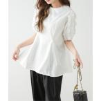 ブラウス シャツ ダブルフリル袖ブラウス レディース