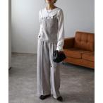 ワンピース ツイードビスチェ×パンツセットアップ