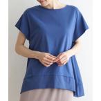 tシャツ Aライン裾切り替えカットソー レディース