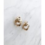 イヤリング メタルサークルイヤリング レディース