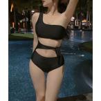  купальный костюм cut дизайн one плечо плавание одежда женский 