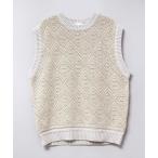 ショッピングジレ ベスト ジレ K2637 ジャカードベスト レディース