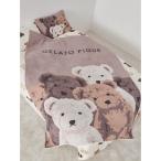 ベッド 寝具 【Sleep】3カラーベアジャガードマルチカバー