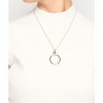 ショッピングau ネックレス セサンパ ロゴ サークルネックレス レディース