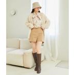 パンツ ミニスリットショートパンツ レディース