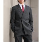 セットアップ 「Cloudstyle」ストライプ ダブルブレストスーツ / ビジネスセットアップ/上下2点セット メンズ