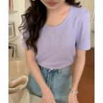 tシャツ 「Jasmine」ワッフルTシャツ レディース