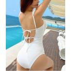  купальный костюм оборка спина открытие моно kini One-piece женский 