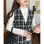 ワンピース ツイードマーメイドワンピース(ツイードワンピース)