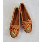 デッキシューズ モカシン 「MINNETONKA/ミネトンカ」 ZIIGWAN WAABIGWAN MOC / ビーズ フリンジ モカシン レディ