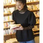 ショッピングパフスリーブ ブラウス シャツ フクレジャガード パフスリーブ ショートブラウス/フクレジャガード パフスリーブ ショートブラウス レディース