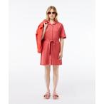 シャツワンピース オーガニックコットン リネン 鹿の子 オープンカラー シャツワンピース ドレス