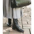 ブーツ クラシックレースアップミドルブーツ レディース