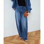 レディース パンツ デニム ジーンズ ハイウエストバギーデニム