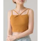 キャミソール ショートテレコキャミ