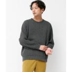 セーター ニット オーバーダイニットクルーネック メンズ
