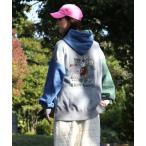 パーカー レディース キャンプラビット裏起毛ゆるPK