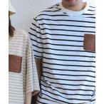 ショッピングSHIRTS tシャツ Tシャツ レディース BORDER POCKET S/S T SHIRTS