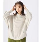 スウェット ビンテージ風ロゴドロストプルオーバー レディース