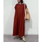 シャツワンピース ギャザーワンピース