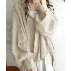 ブラウス シャツ ざっくり羽織るのが気分！ドビー楊柳バンドカラービッグシャツ レディース