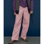 パンツ Vegan Leather Wide Straight Pants/ヴィーガンレザーワイドストレートパンツ「MAISON SPECIAL/メゾ