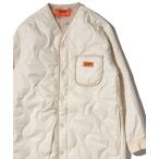 レディース 「UNIVERSAL OVERALL」QUILT RIP STOP COAT / キルティング中綿ノーカラーコート