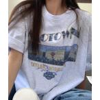 tシャツ 前プリント半袖Tシャツ レディース