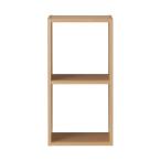 ショッピング家具 家具 スタッキングシェルフ・２段・オーク材　幅４２×奥行２８．５×高さ８１．５ｃｍ