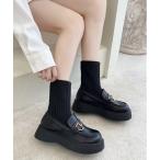 ブーツ レディース 「OKUOKU　0909」厚底 / ソックスブーツ oku-shoes-663970492197-50 U