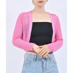 カーディガン シアー�