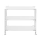 家具 スチールユニットシェルフ・スチール棚セット・ミニ・ライトグレー　幅５８×奥行４１×高さ４６ｃｍ