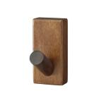 インテリア 壁に付けられる家具フック　ウォールナット材