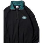 トレーナー スウェット 「VISION STREET WEAR」ビッグシルエット スタンドハーフジップ スウェットトレーナー / プルオーバー レディ