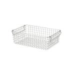 収納 ステンレスワイヤーバスケット３　約幅３７×奥行２６×高さ１２ｃｍ