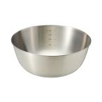 キッチン ステンレスボール　Ｌ・約直径２２×高さ９．５ｃｍ