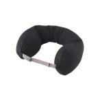 ショッピング旅行 旅行 フィットするネッククッション　くびれ型・黒・約１３．５×５９ｃｍ