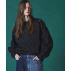 トレーナー スウェット 「UNISEX」Leaf Cutwork Embroidery Crew Neck Sweat Pullover/リーフカット