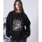 スウェット メンズ 「UNISEX」Flower Emb