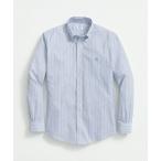 シャツ ブラウス ロングスリーブ ノンアイロン アウトラインストライプ カジュアルシャツ Regular Fit メンズ